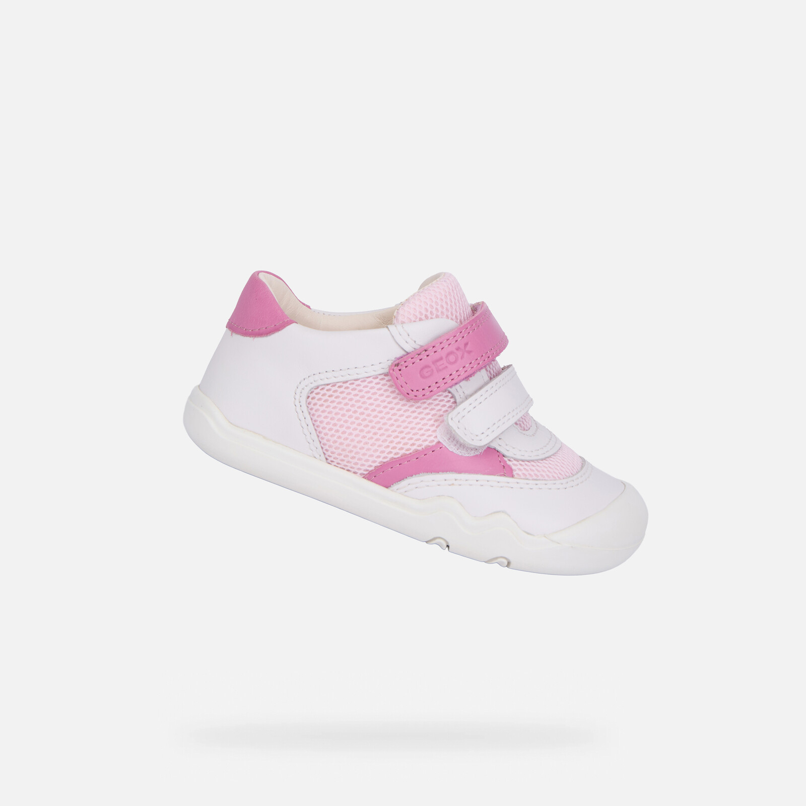 Biele dievčenské barefoot tenisky Geox