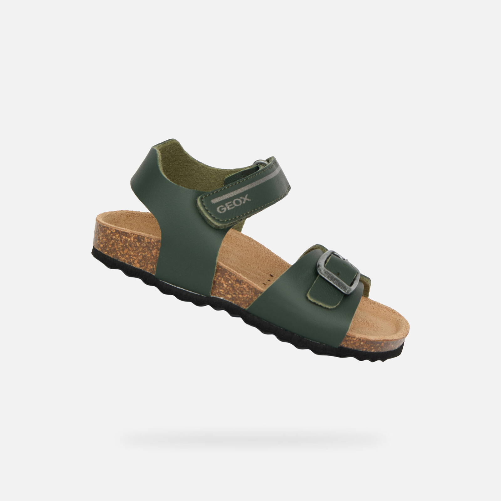 Khaki chlapčenské sandále Geox Chalki