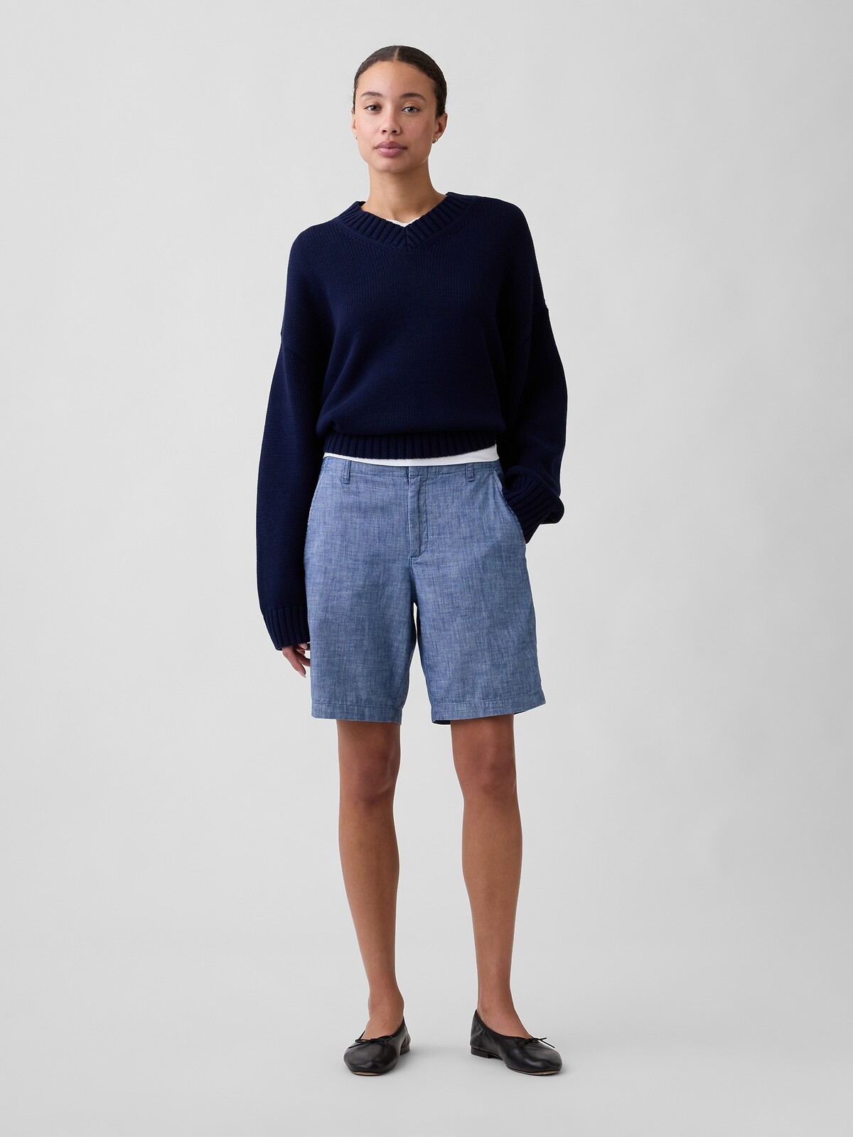 GAP Bermuda Šortky Downtown Khaki