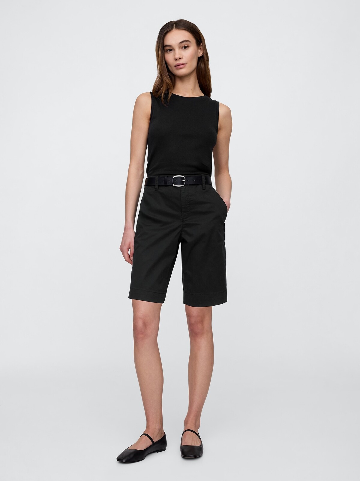 GAP Bermuda Downtown Khaki pre dámy