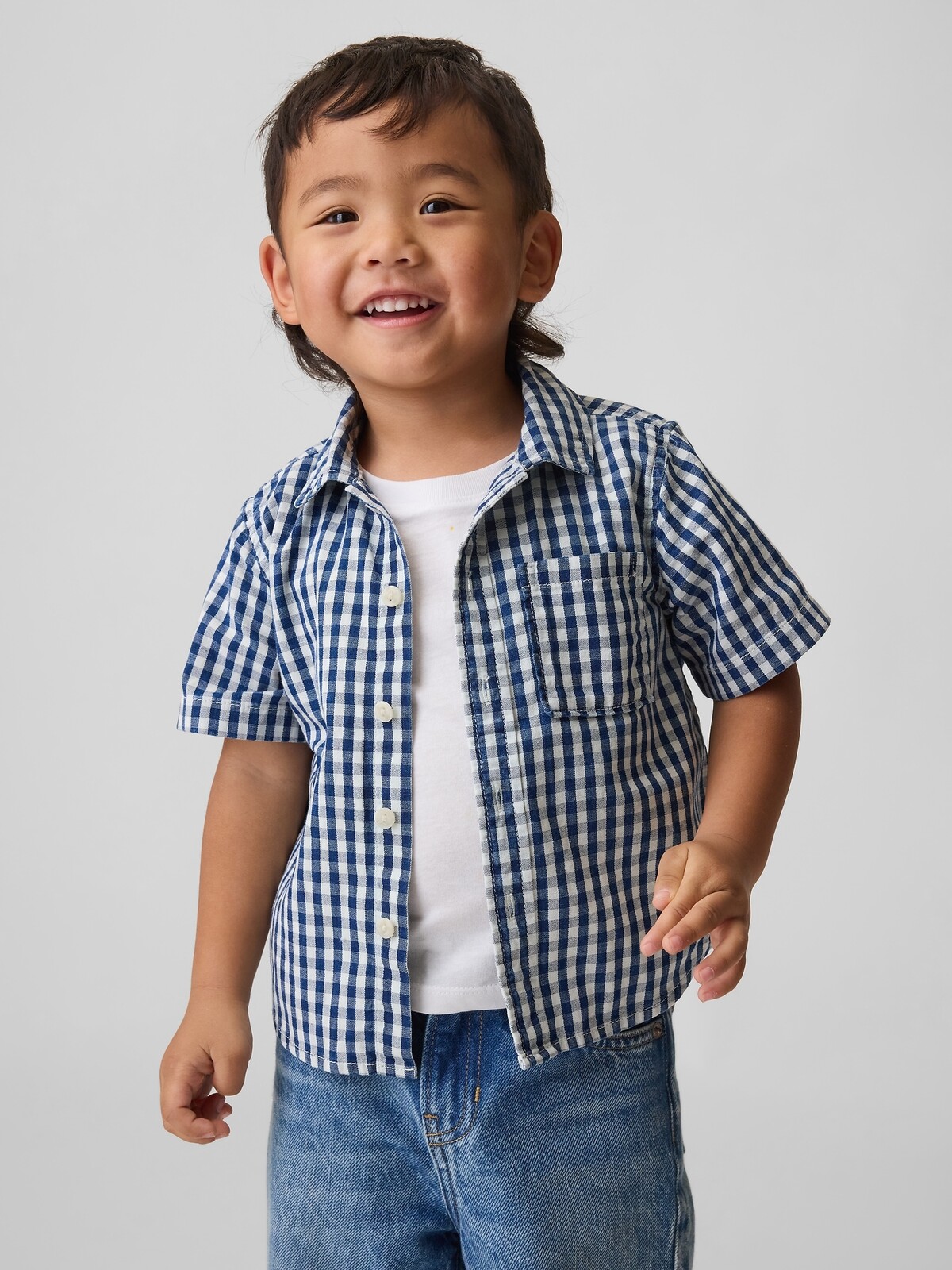GAP Detská košeľa z denimu
