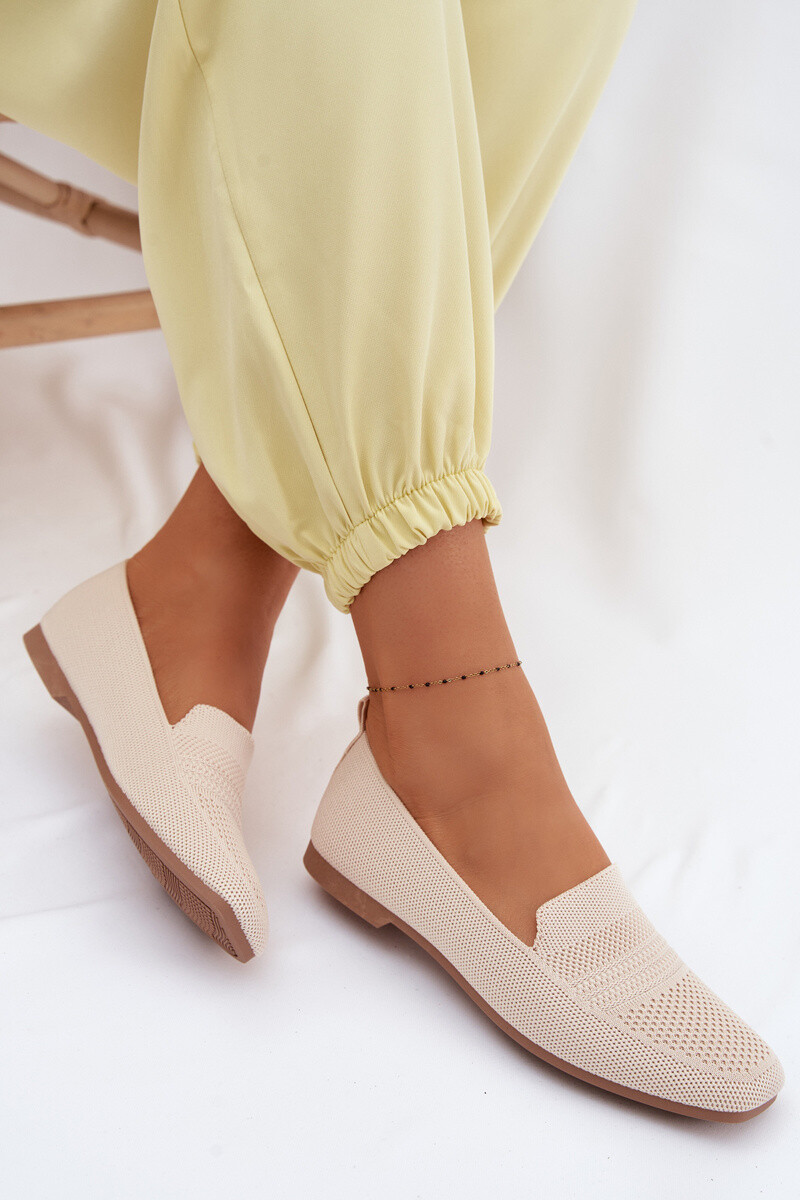 Dámske látkové mokasíny Light Beige Dorielle