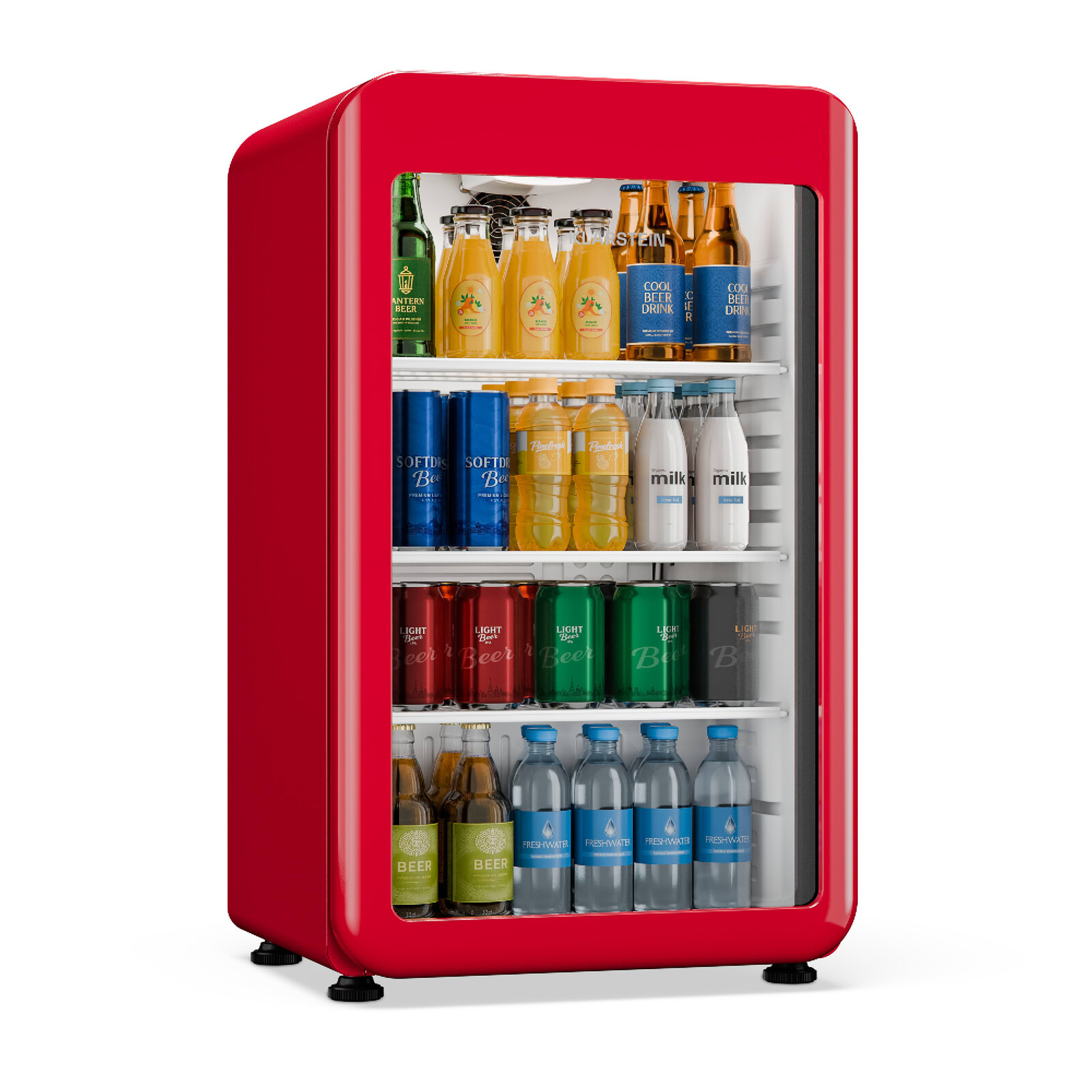 Klarstein Audrey Evo chladič nápojov | 72 x 38 cm | LED vnútorné osvetlenie | 95 W | 42 dB