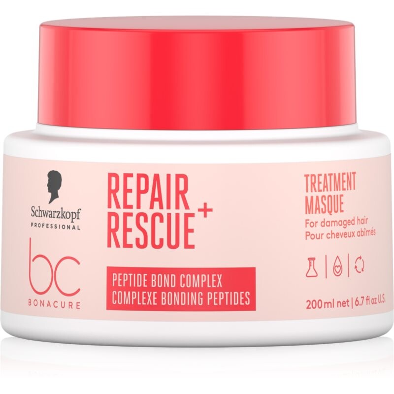 Schwarzkopf Professional BC Bonacure Repair Rescue+ intenzívne vyyživujúca maska pre poškodené vlasy 200 ml