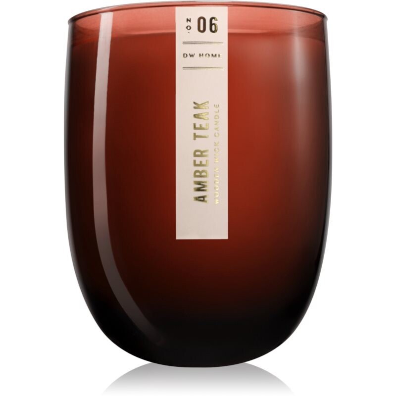 DW Home Wooden Wick Candles Amber Teak vonná sviečka 436.6 g