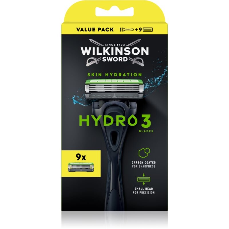 Wilkinson Sword Hydro3 holiaci strojček + náhradné hlavice 8 ks