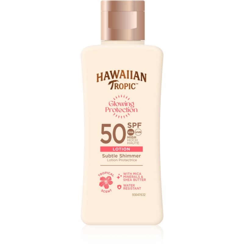 Hawaiian Tropic Glowing Protection Sunscreen Lotion mlieko na opaľovanie SPF 50 75 ml