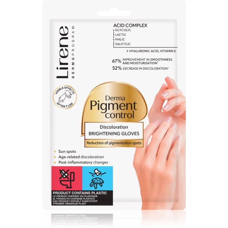 Lirene Derma Pigment Control Brightening Gloves rukavice proti pigmentovým škvrnám 1 pár