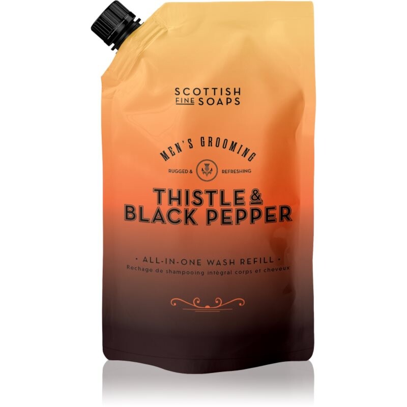 Scottish Fine Soaps Thistle & Black Pepper tekuté mydlo náhradná náplň 1200 ml