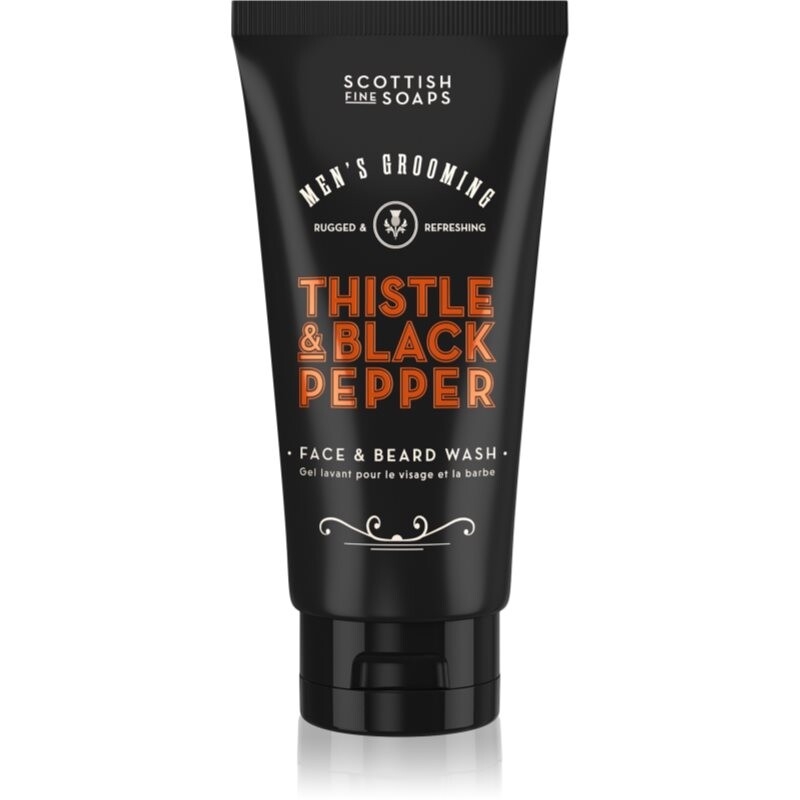 Scottish Fine Soaps Thistle & Black Pepper umývací gél na tvár a fúzy 150 ml