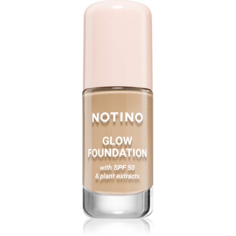 Notino Foundation Glow foundation with SPF 50 & plant extracts rozjasňujúci make-up SPF 50 02 Light Warm 30 ml
