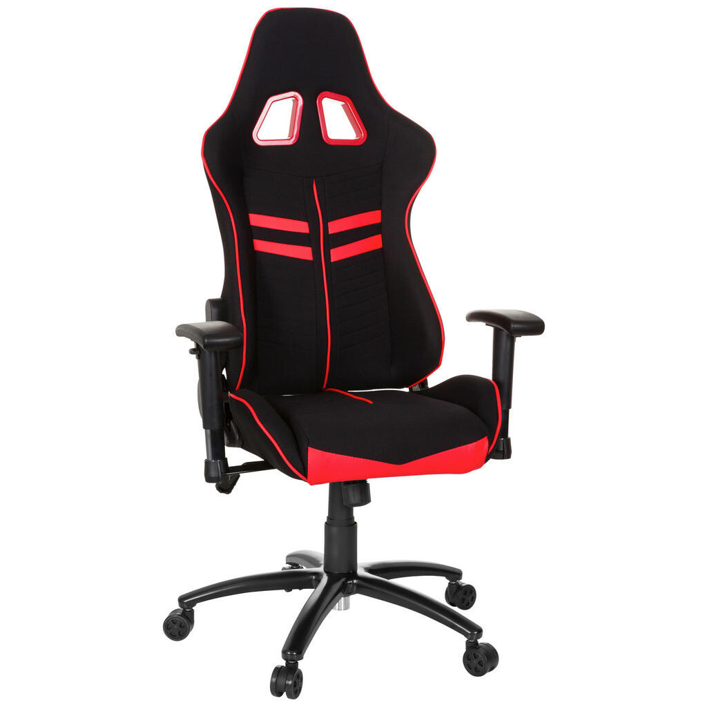 MID.YOU HERNÁ STOLIČKA, plochá tkanina, červená, čierna