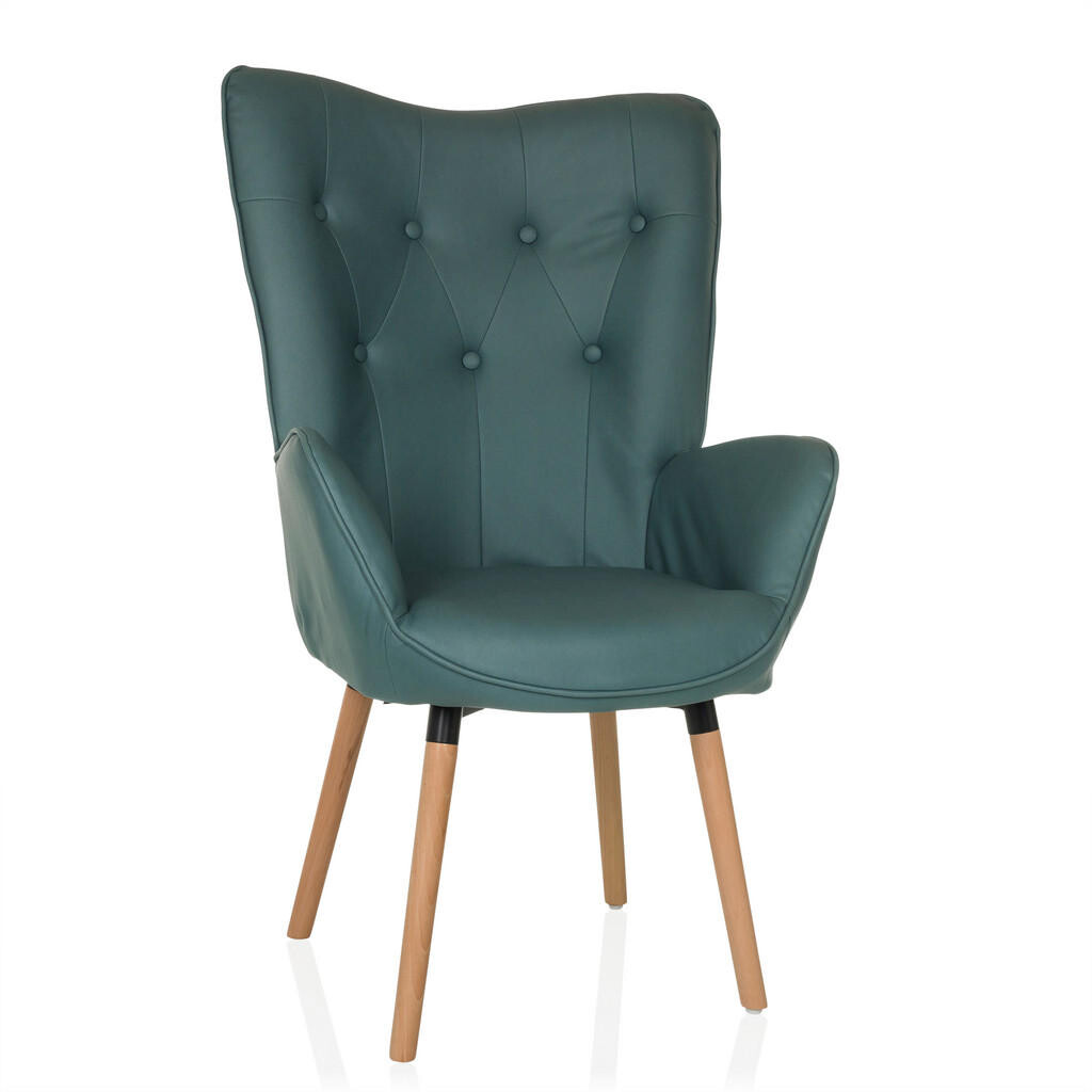 MID.YOU KRESLO UŠIAK, textil, mätovozelená