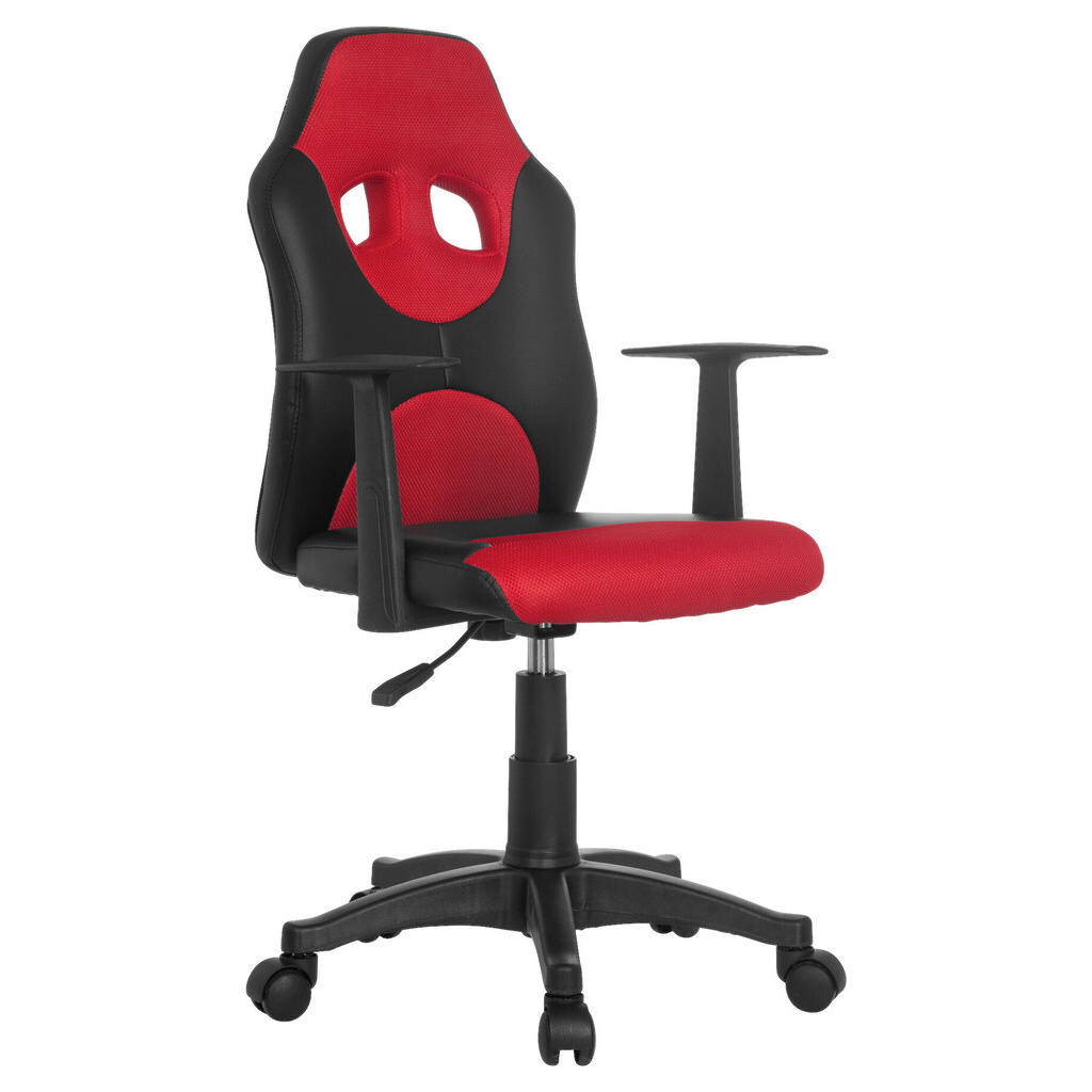 MID.YOU OTOČNÁ STOLIČKA PRE MLÁDEŽ, červená, čierna