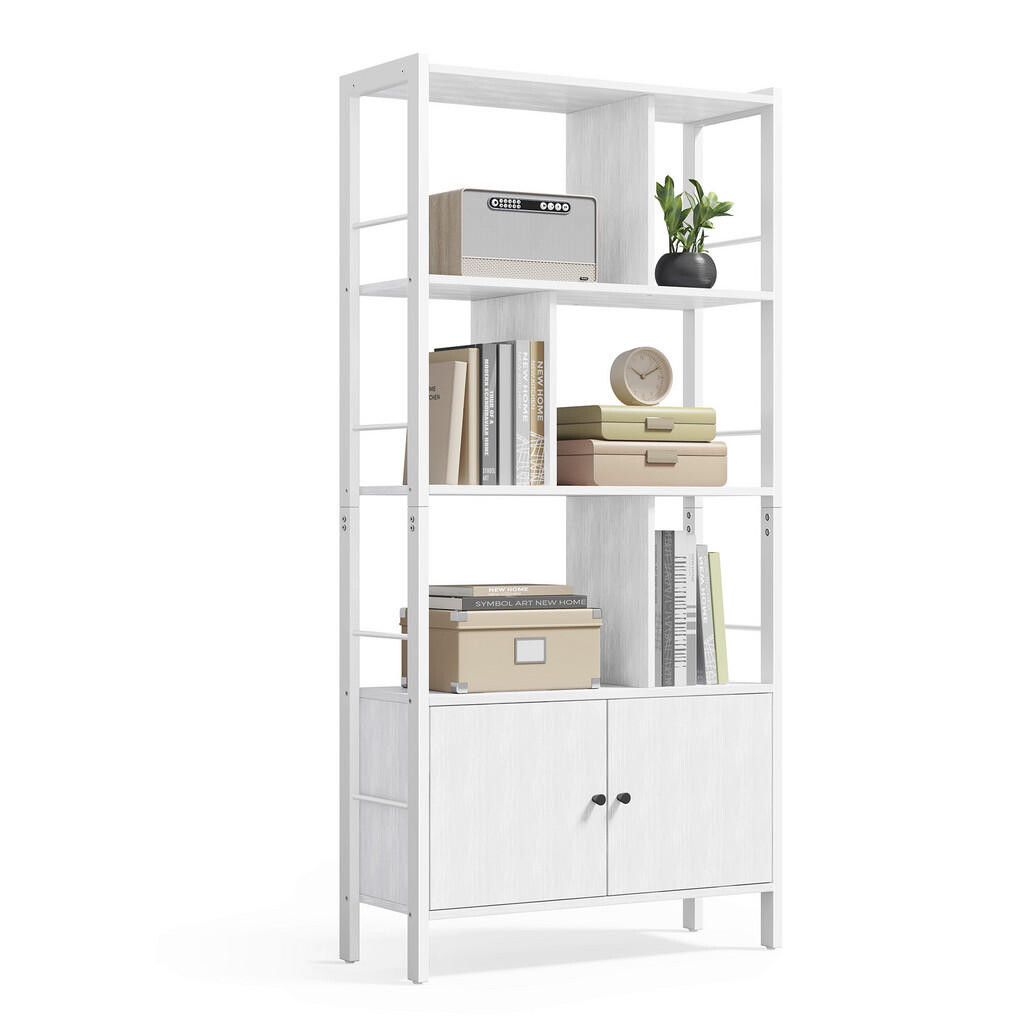 Boxxx REGÁL, biela, farba javora, oceľ, 74/154,5/30 cm