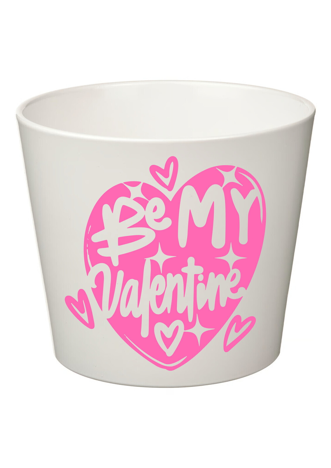 BE MY VALENTINE - velký květináč