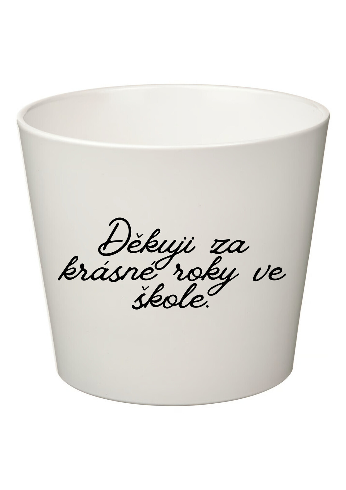 DĚKUJI ZA KRÁSNÉ ROKY VE ŠKOLE! - velký květináč