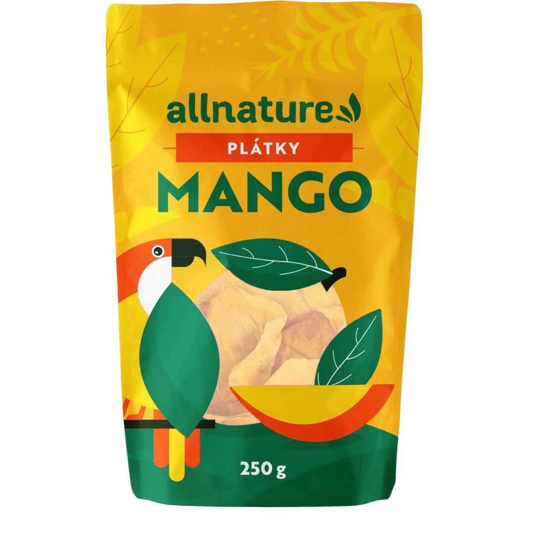 ALLNATURE Sušené mango plátky 250 g