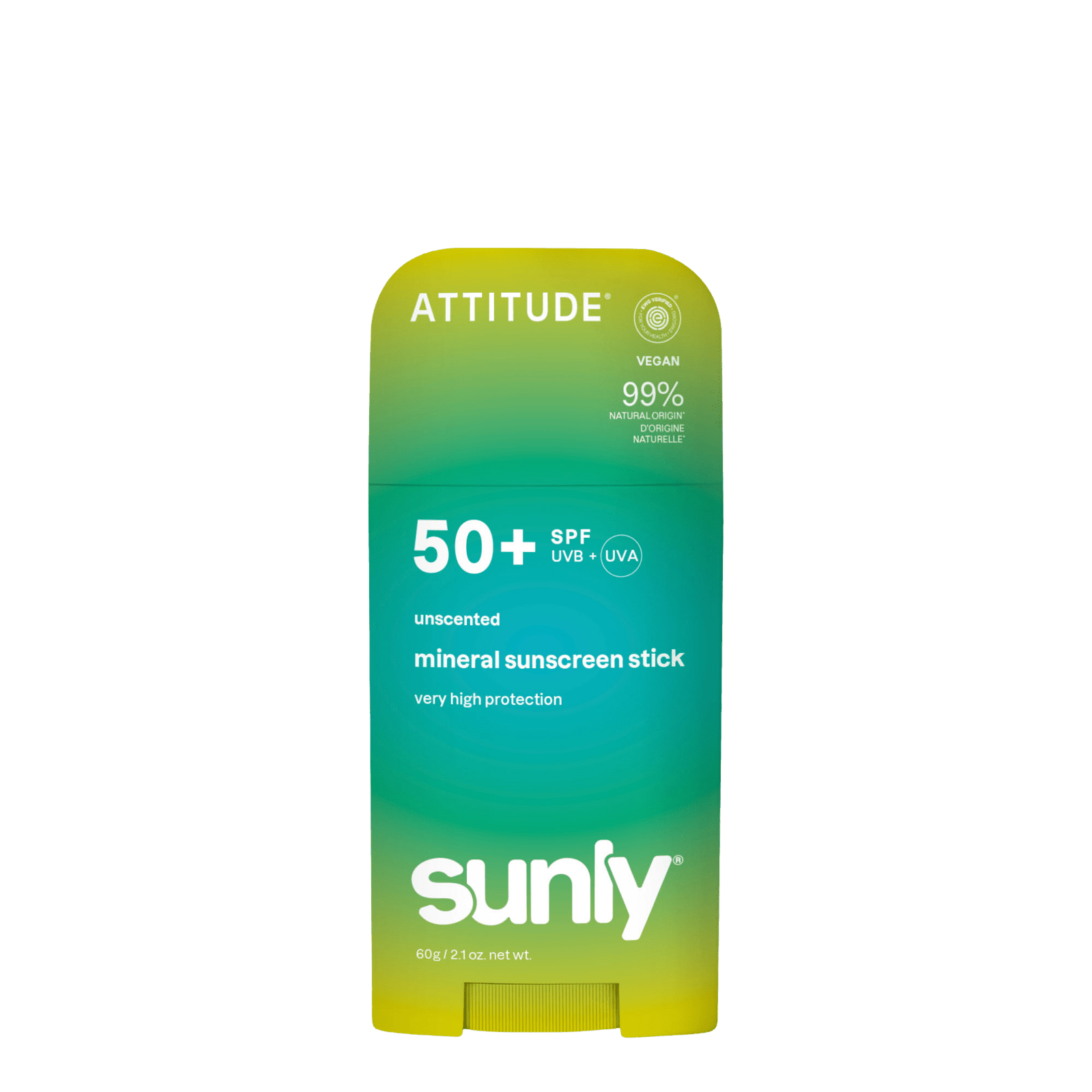ATTITUDE Minerálny opaľovací krém Sunly SPF 50+ bez vône 60 g