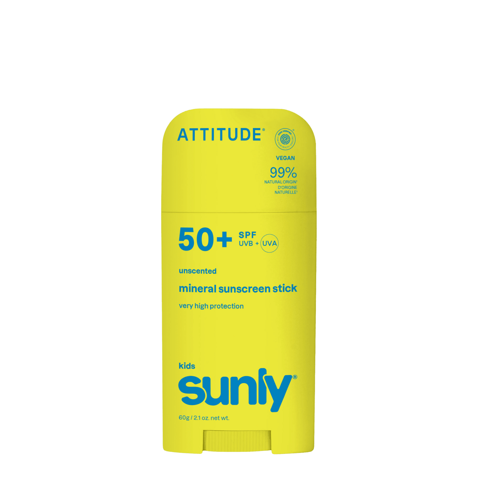 ATTITUDE Detský minerálny opaľovací krém Sunly SPF 50+ bez vône 60 g