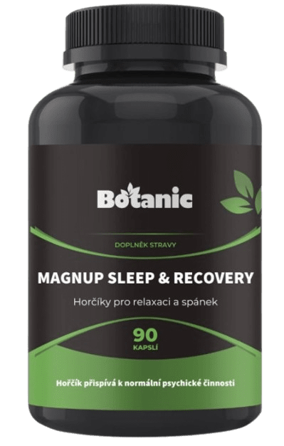 BOTANIC MagnUp Sleep & Recovery - Horčíky pre relaxáciu a spánok 90 kapsúl