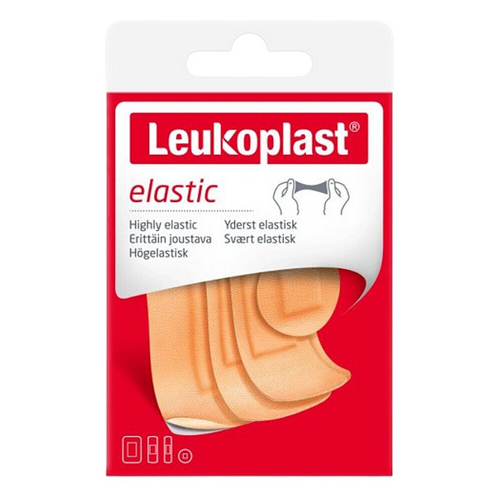 LEUKOPLAST Elastic náplasť pružná 4 veľkosti 40 kusov