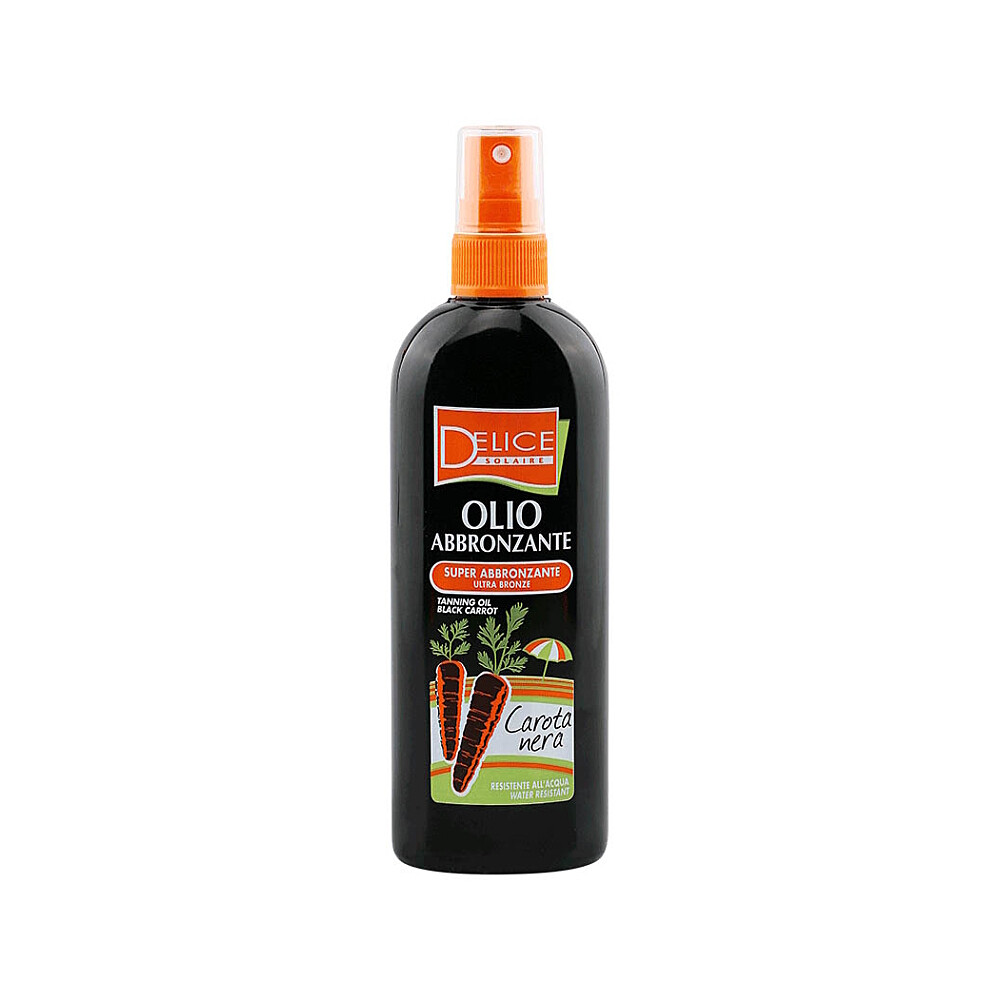 DELICE SOLAIRE Black carrot tanning oil bronz opaľovací olej 150 ml