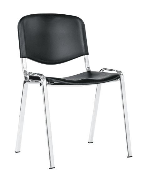 Konferenčná stolička TAURUS PC ISO - plast, čierna