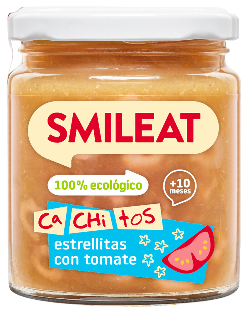 SMILEAT Organic Zeleninový príkrm malé kúsky paradajok s hviezdičkami 230 g