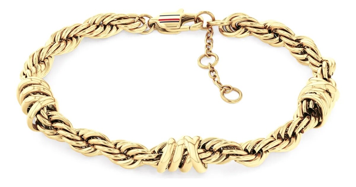 Tommy Hilfiger Moderný pozlátený náramok Nautical Charms 2781026