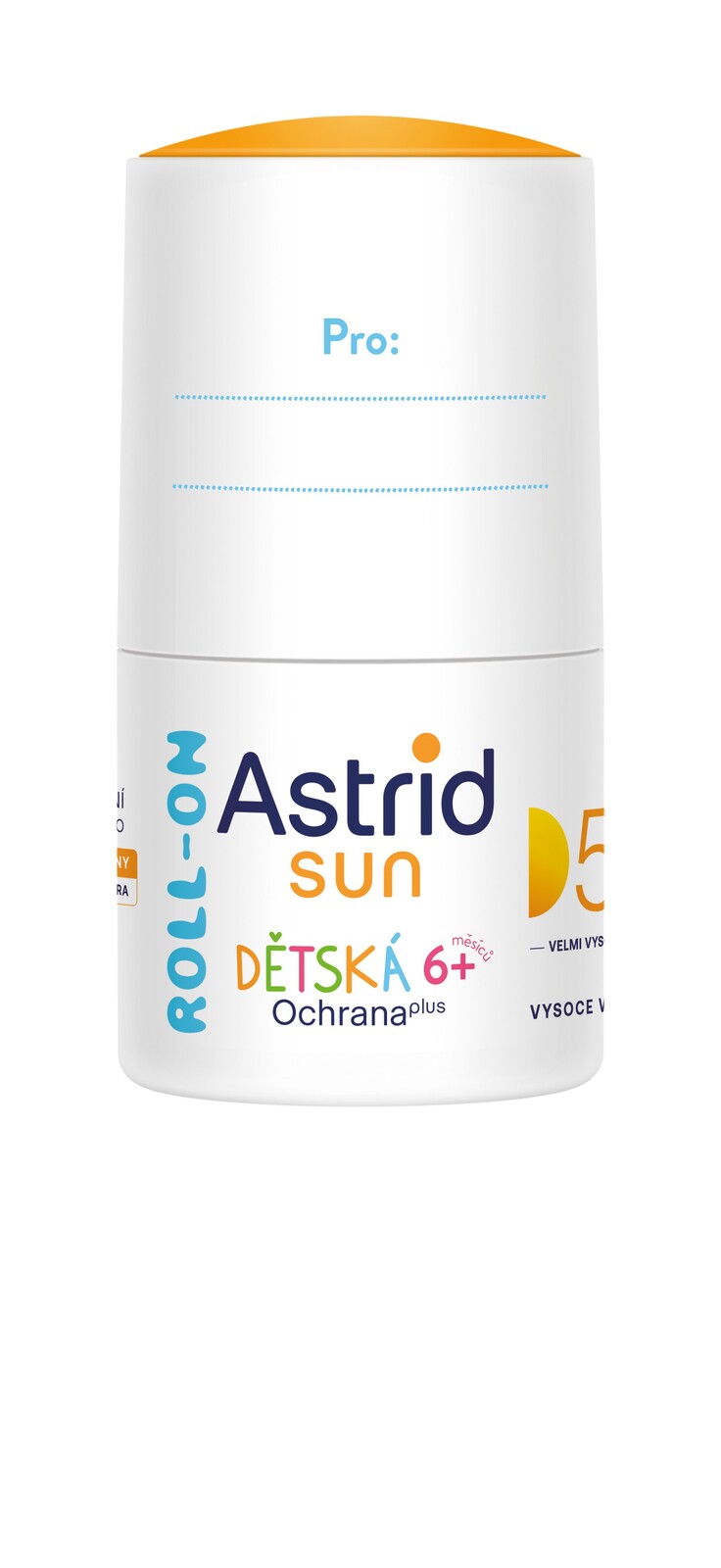 Astrid Detské mlieko na opaľovanie Roll-on SPF 50+ Sun 50 ml