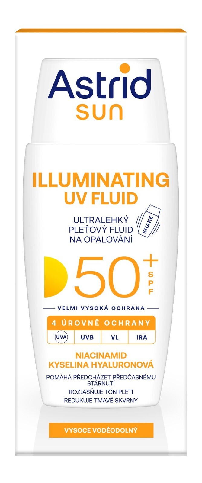 Astrid Ultraľahký pleťový fluid na opaľovanie spf 50+ Sun 50 ml