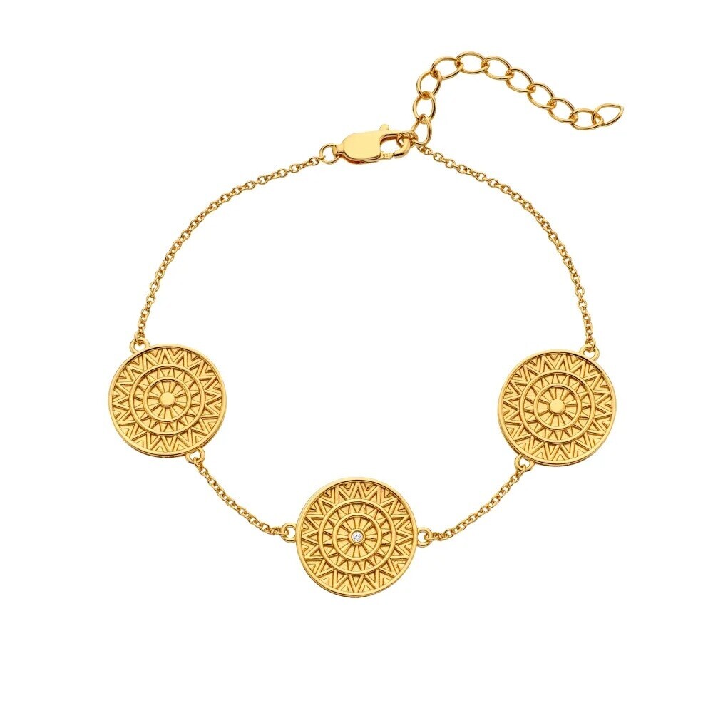 Hot Diamonds Pozlátený náramok s diamantom Athena DL724