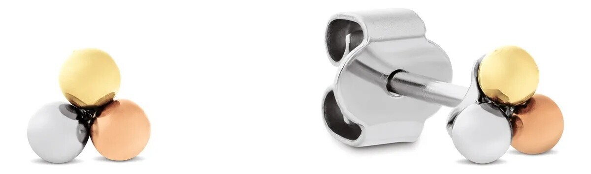 Tommy Hilfiger Slušivé tricolor náušnice kôstky Essential 2781038