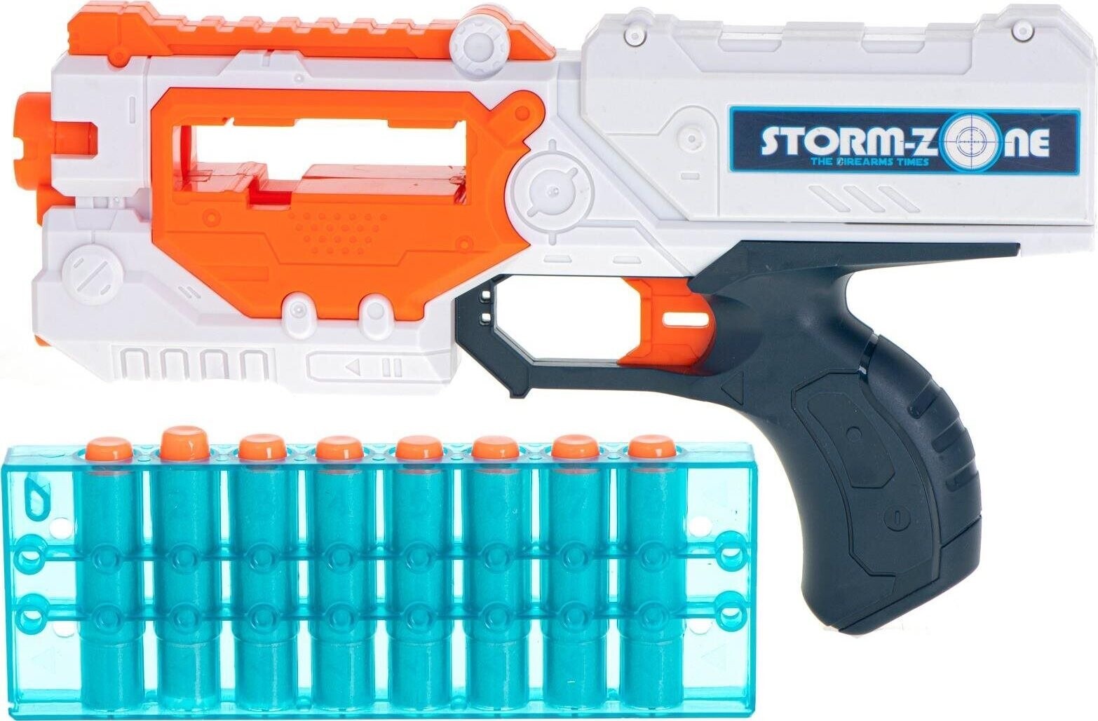 KIK Puška Storm Zone s ochrannými okuliarmi + 18 nábojov