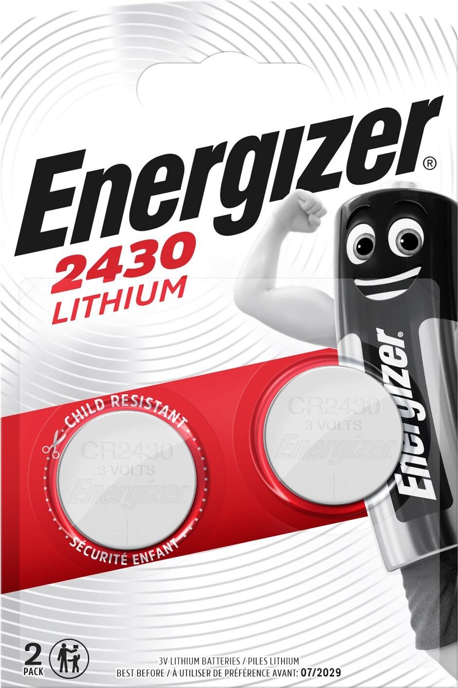 Energizer Lítiová gombíková batéria CR2430 2 kusy