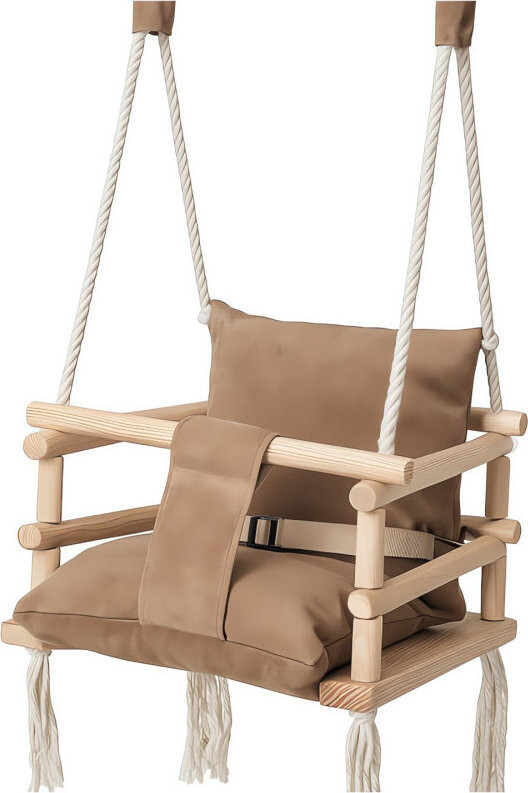 Kruzzel 26685 Interiérová hojdačka 3 v 1, béžová