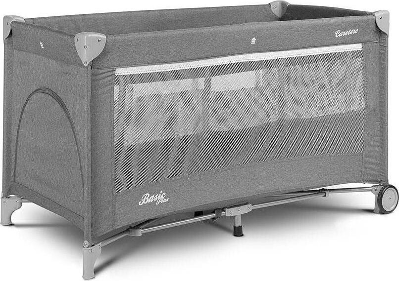 Caretero cestovná postieľka Basic Plus 2017, Grey