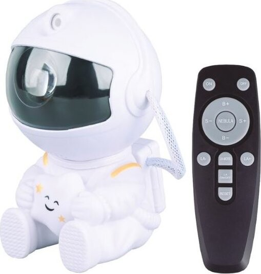 Garsaco Nočné svetlo astronaut s projekciou nočnej oblohy na strop alebo stenu, RGB, DO