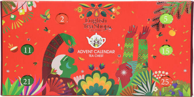 English Tea Shop Truhlík červený čajový adventný kalendár