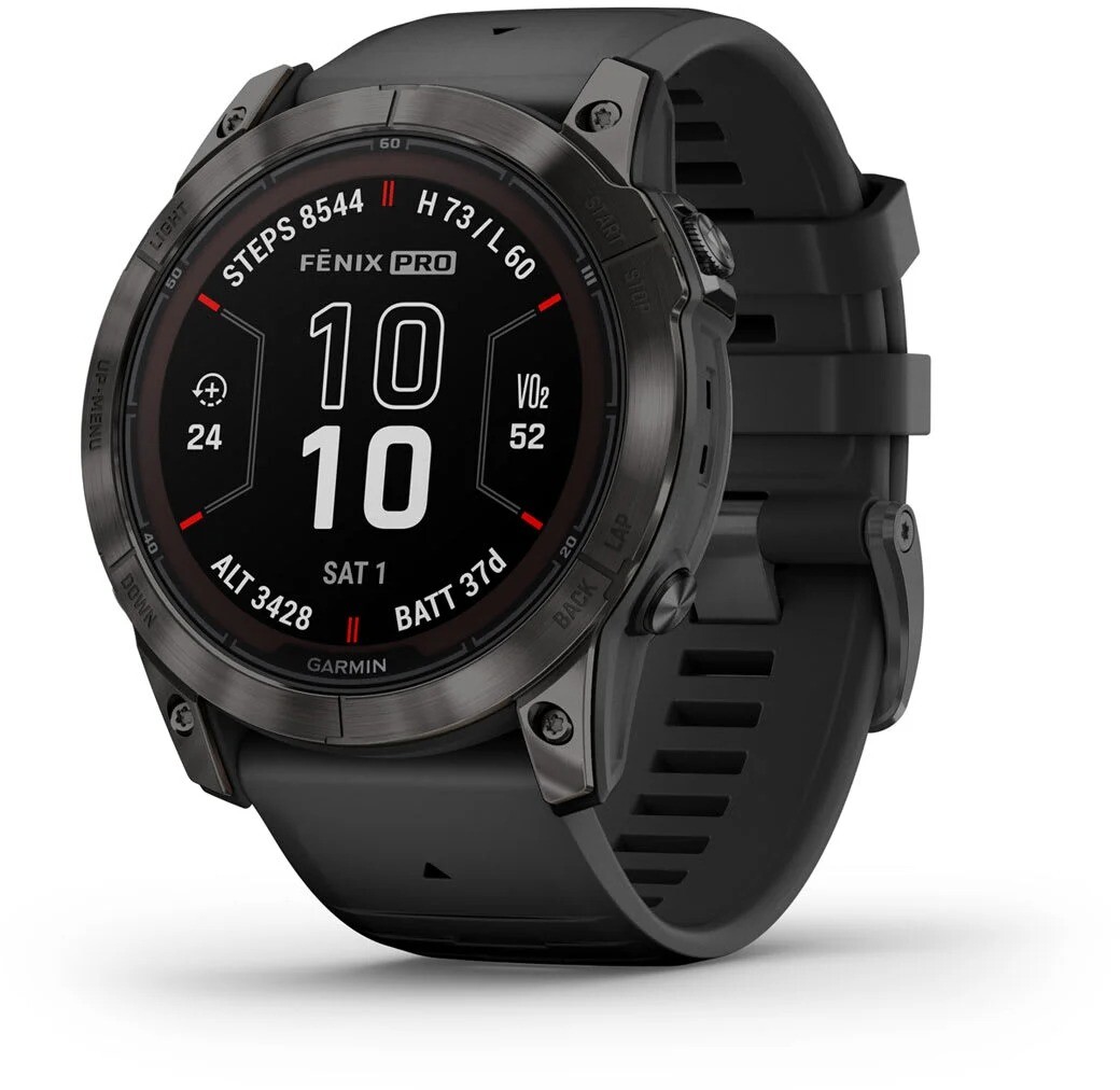 Garmin Fenix 7X Pro Sapphire Solar Carbon Gray DLC Titanium
