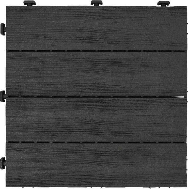 MULTY HOME Dlaždice ARISTA Wood 30 × 30 cm, sivá, gumová