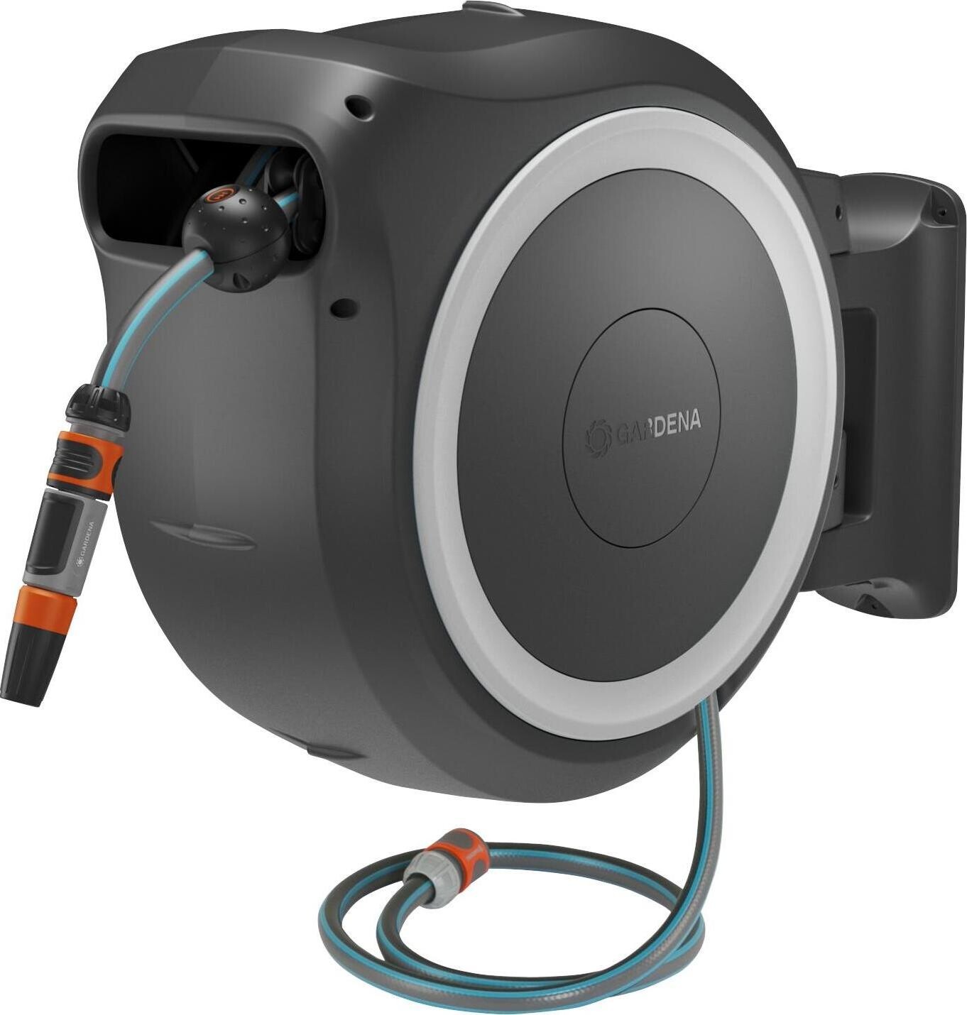 GARDENA PowerRoll XL nástenný box na hadicu 35 m, biely – súprava