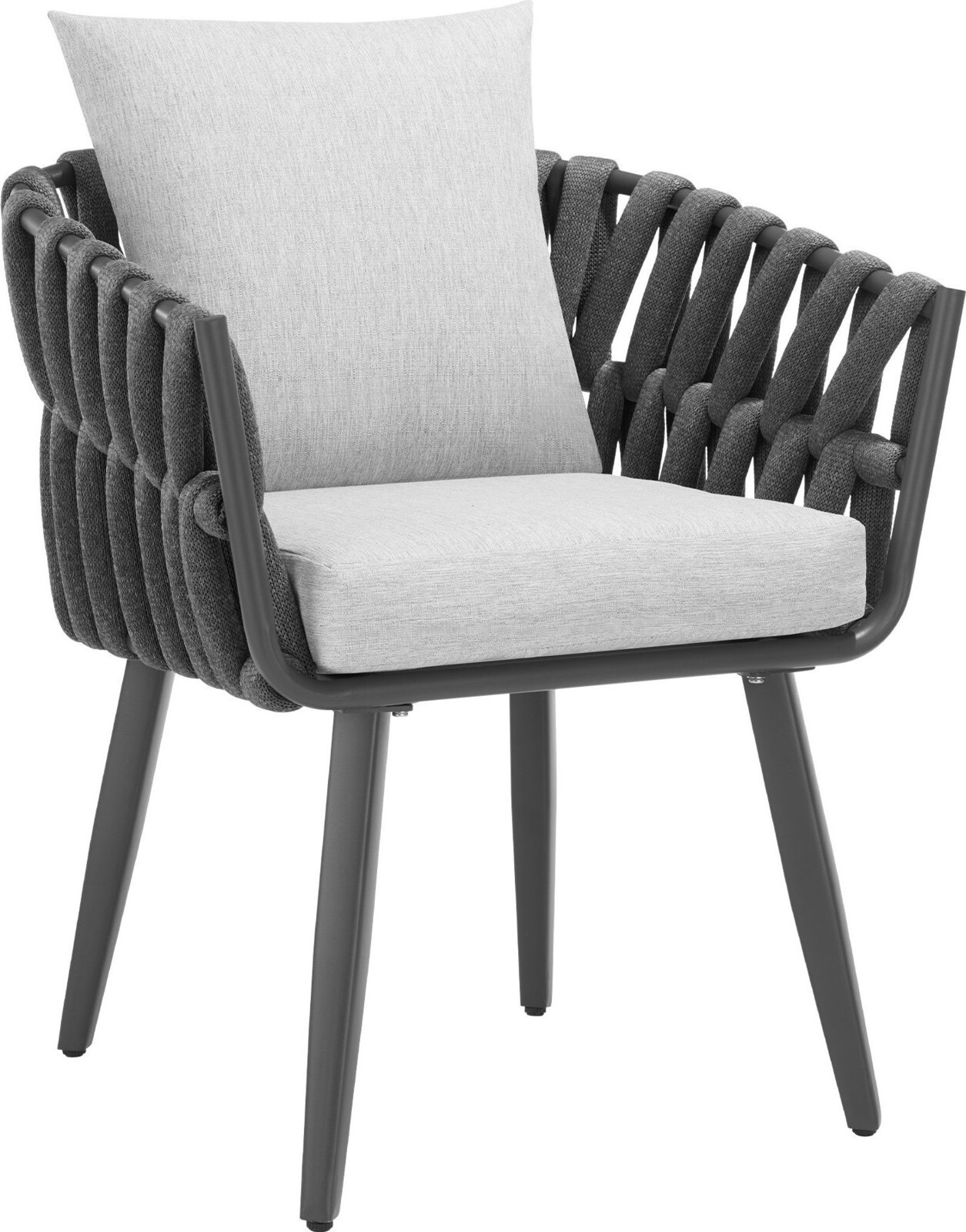 TecTake Lugano Křeslo zahradní, hliníkový rám