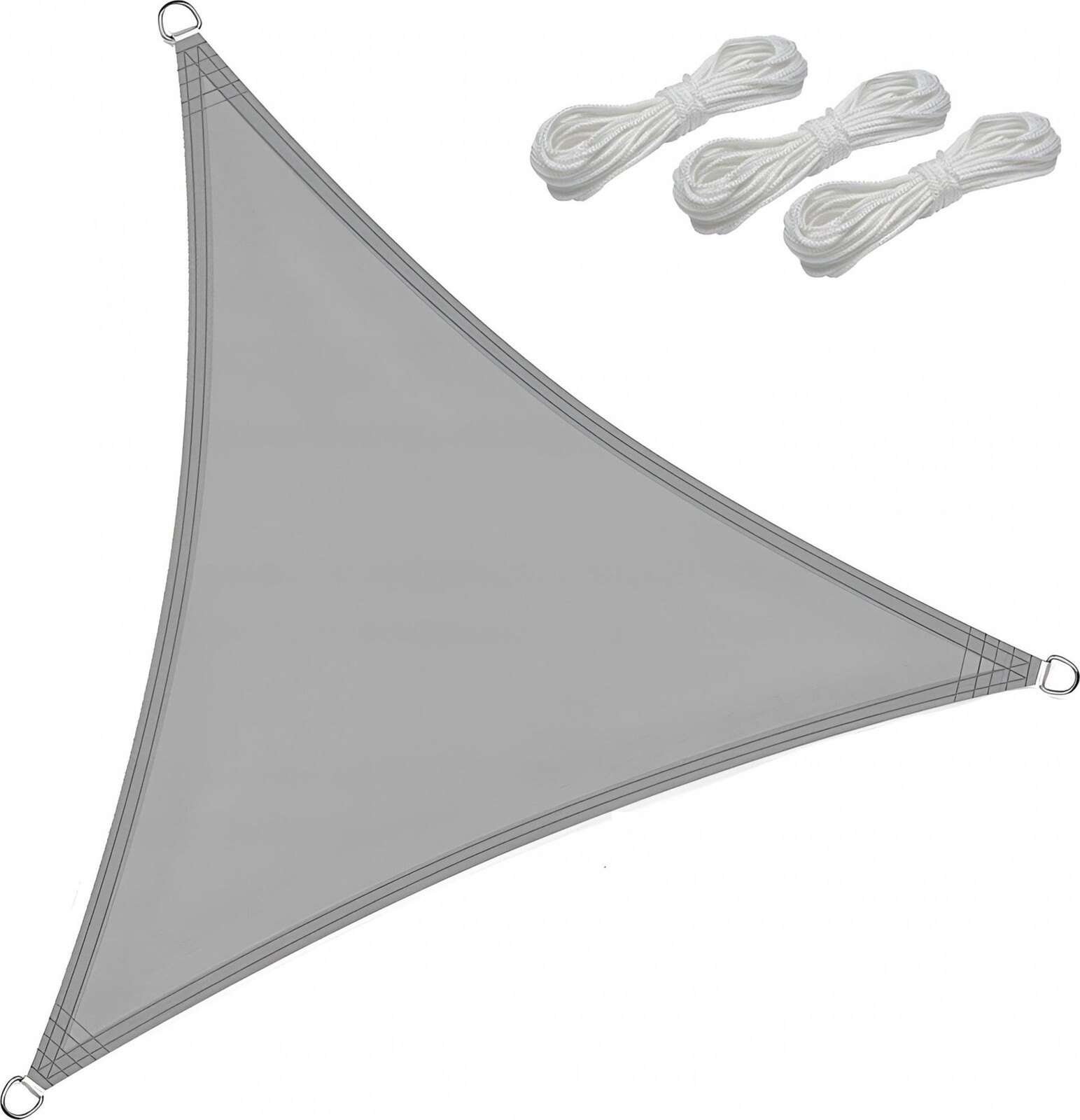 Verk 01885 Plachta proti slunci, 3 × 3 × 3 m, šedá