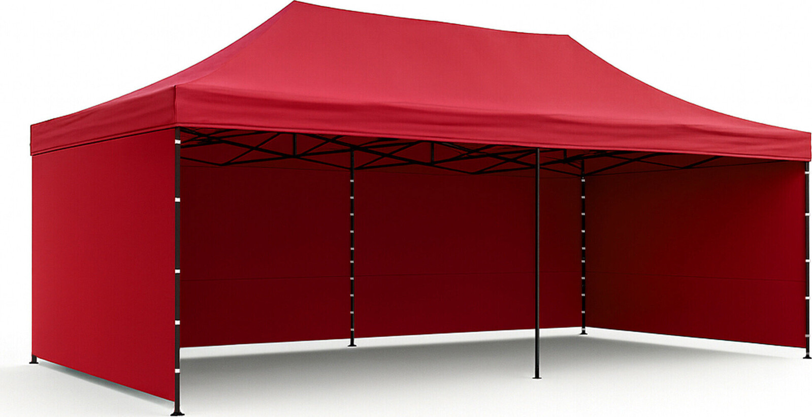 Aga – Nožnicový stánok, 3 × 6 m, červený