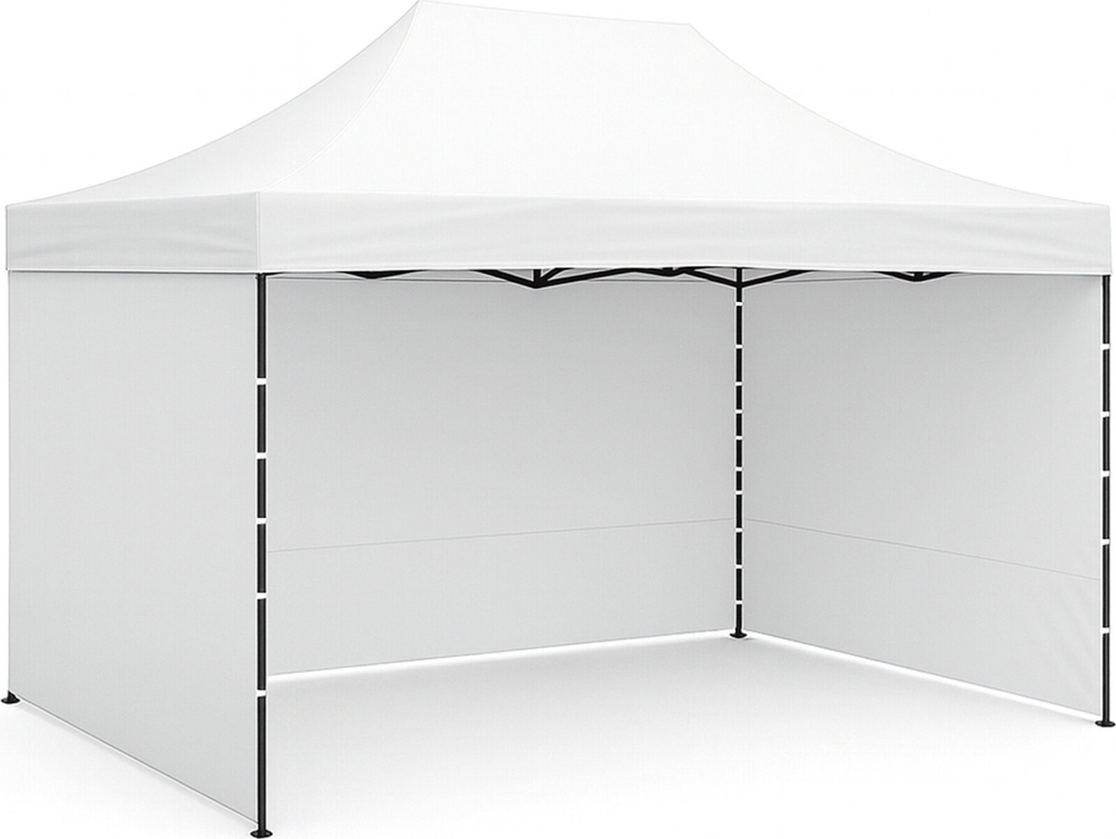 Aga – Nožnicový stánok, 3 × 4,5 m, biely