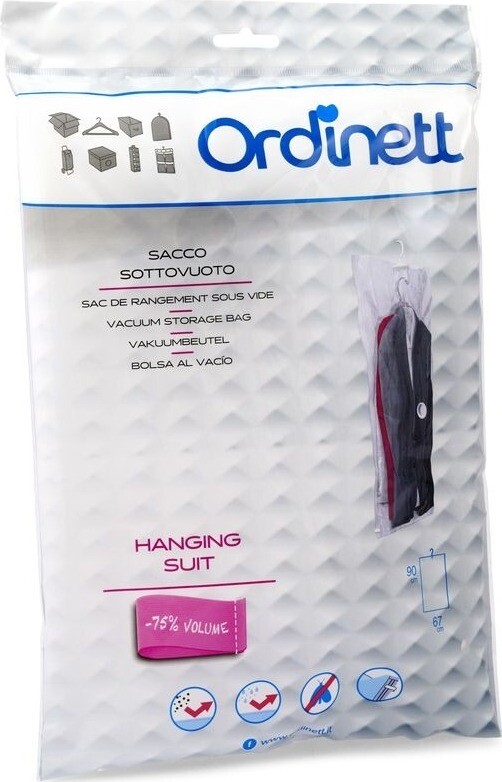 ORDINETT Vak na odevy 90 × 67 cm vákuový