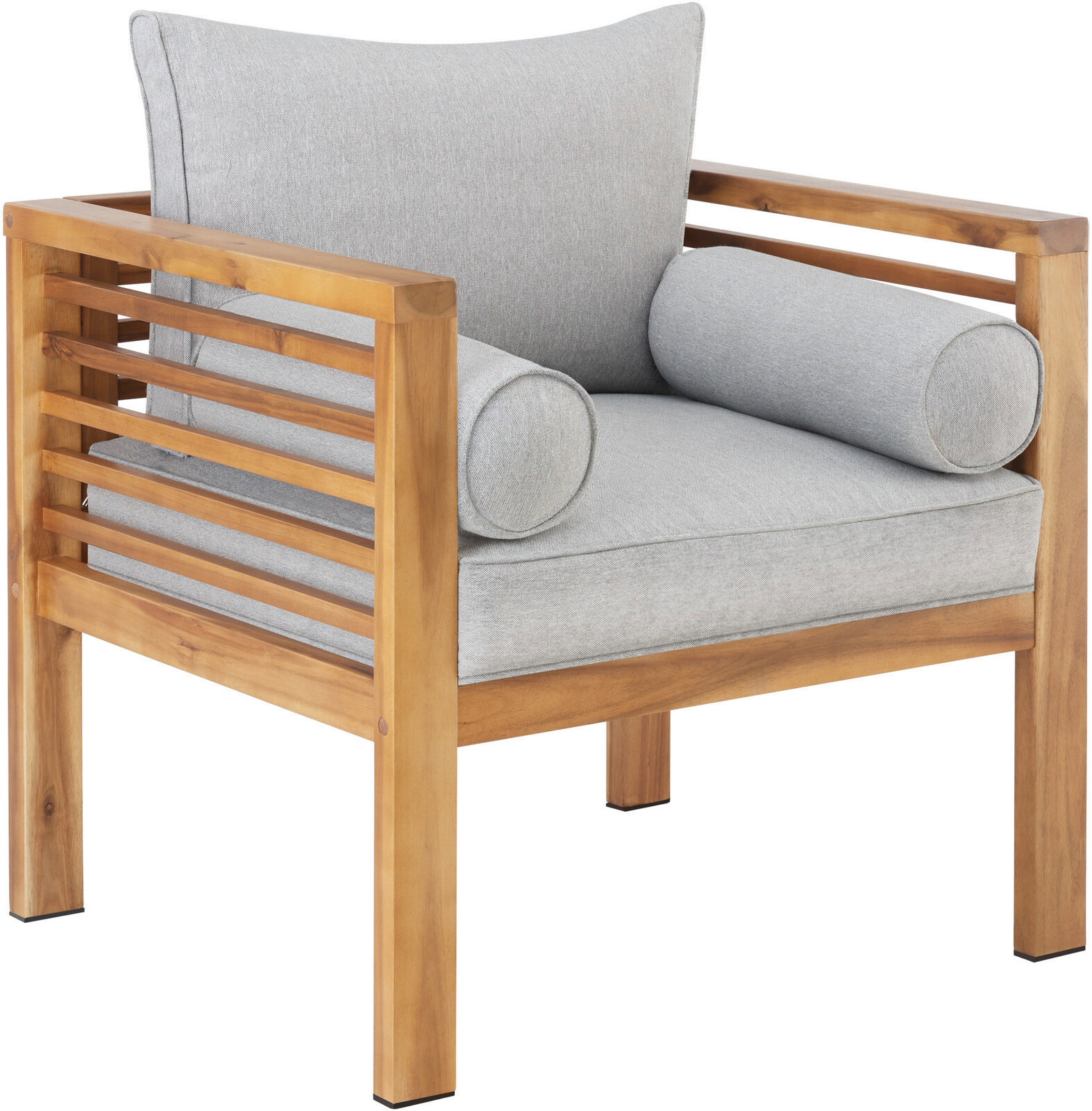 TecTake Kreslo záhradné Boka, lazúrované drevo