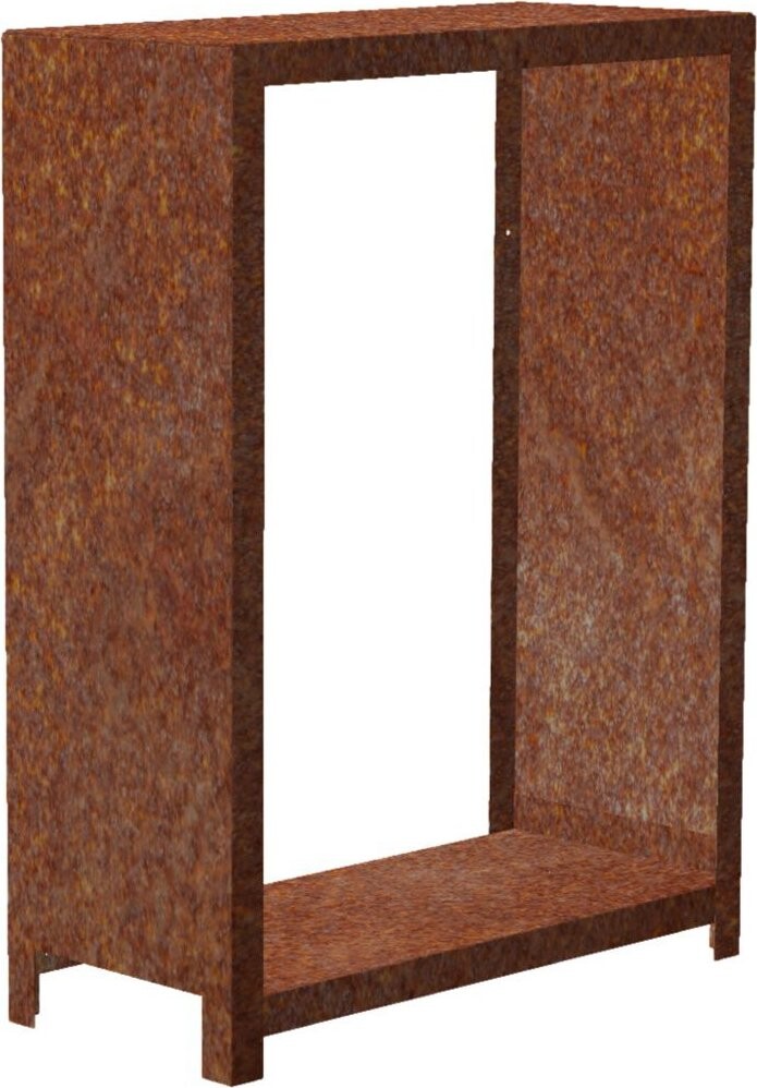 Corgarden Stora Zahradní dřevník 120 × 80 × 40 cm, corten